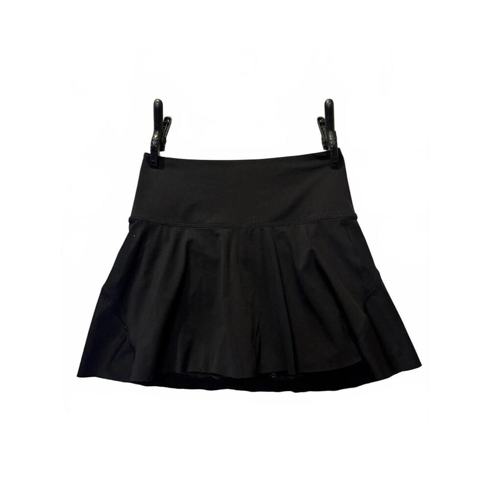 Athleta Skort Womens Black Athletic Tennis Golf Skirt Built In Shorts XS S